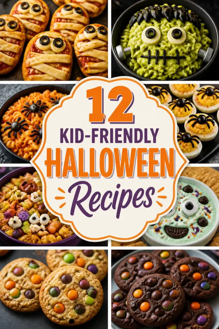 12 Kid-Friendly Halloween Recipes Pinterest pin