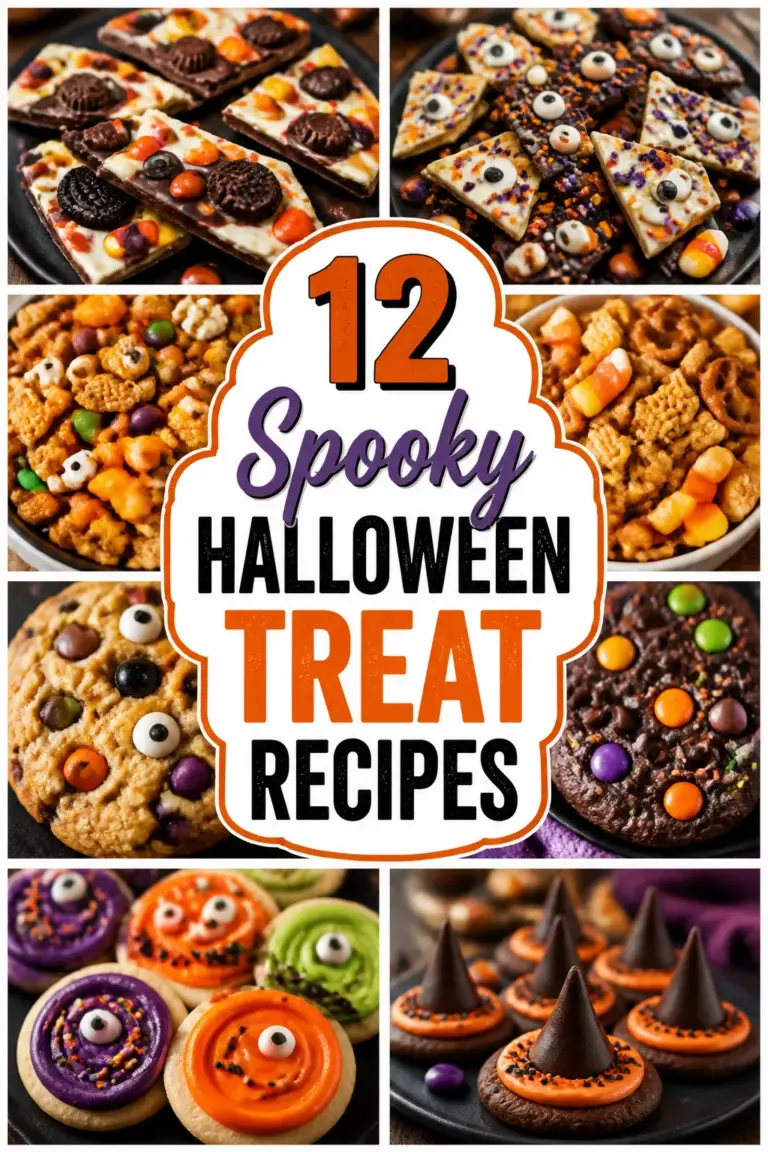 12 Spooky Halloween Treat Recipes Pinterest pin