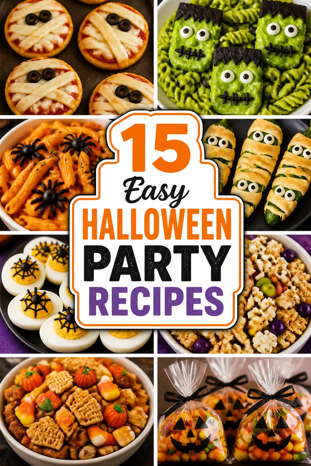 15 Easy Halloween Party Recipes Pinterest pin