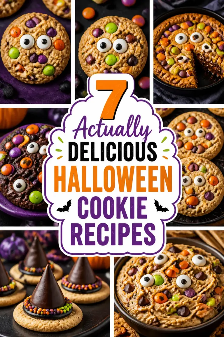 7 Actually Delicious Halloween Cookie Recipes Pinterest pin