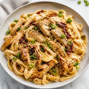 Cajun Chicken Alfredo Recipe with Linguine Pasta