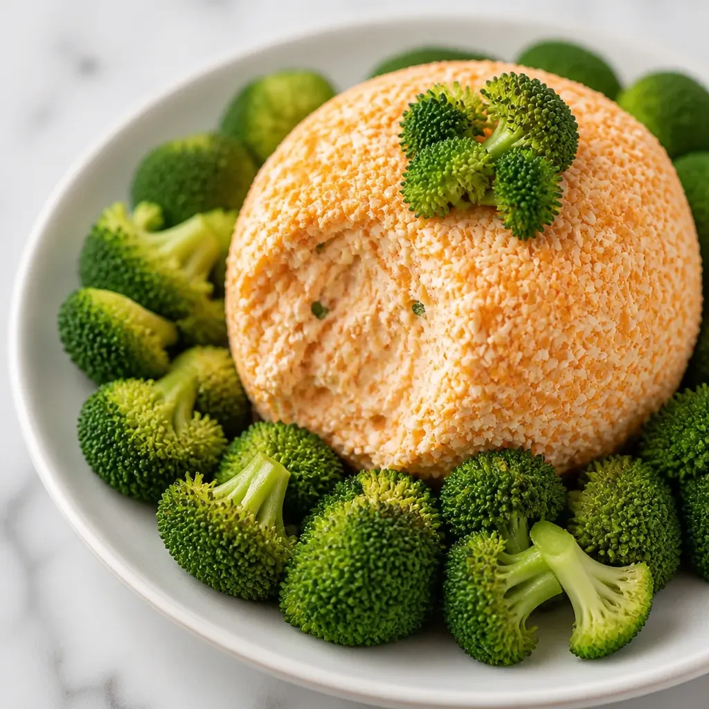 Carrot Cheese Ball close-up view