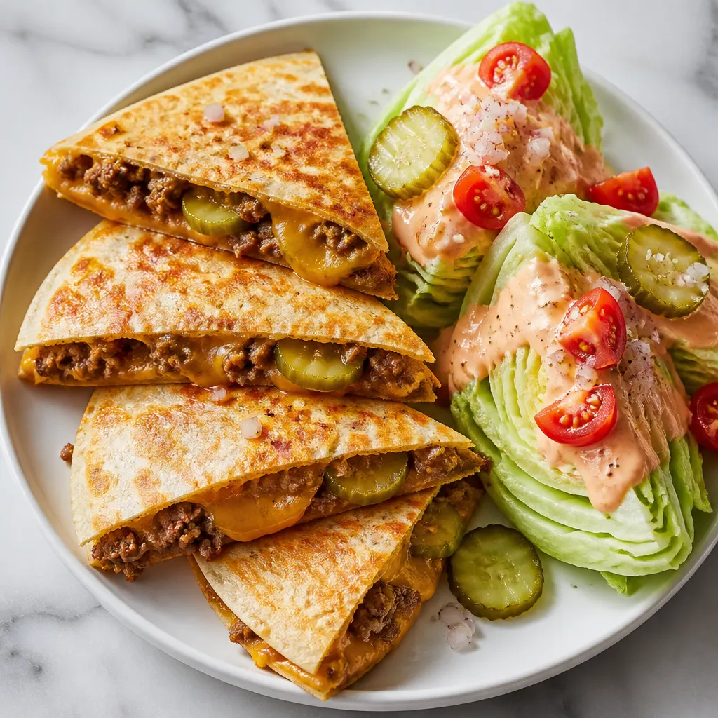 Cheeseburger Quesadillas