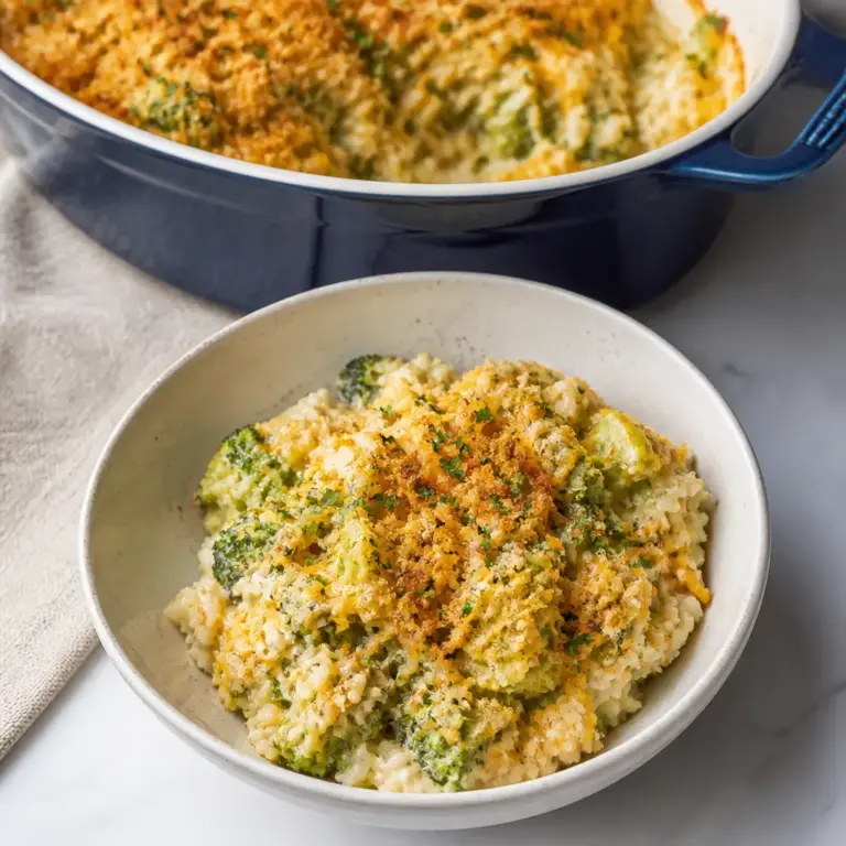 Cheesy Broccoli Rice Casserole