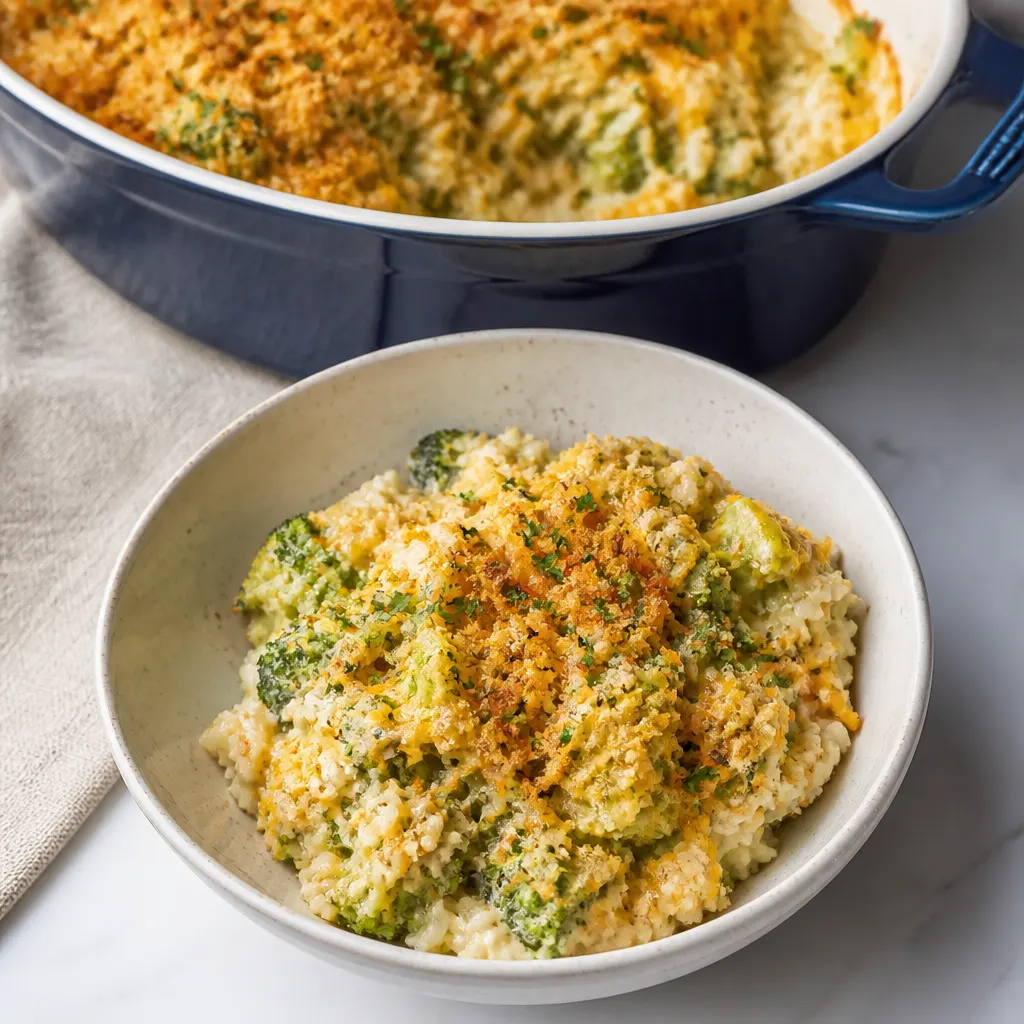 Cheesy Broccoli Rice Casserole
