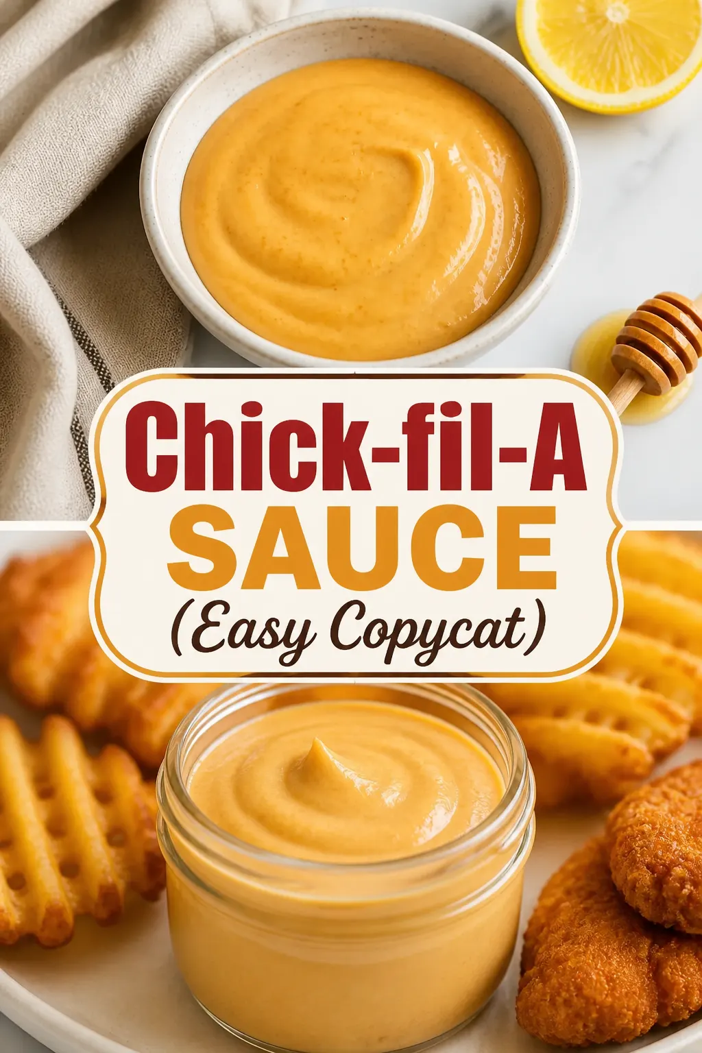 Chick-fil-A Sauce (Easy Copycat) Pinterest pin