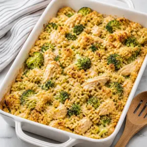 Chicken & Broccoli Stuffing Casserole