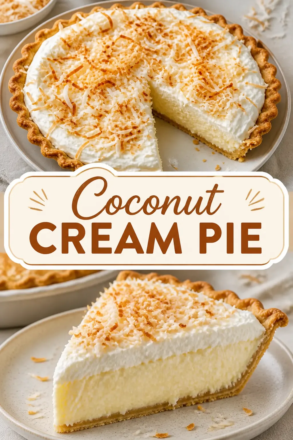 Coconut Cream Pie Pinterest pin