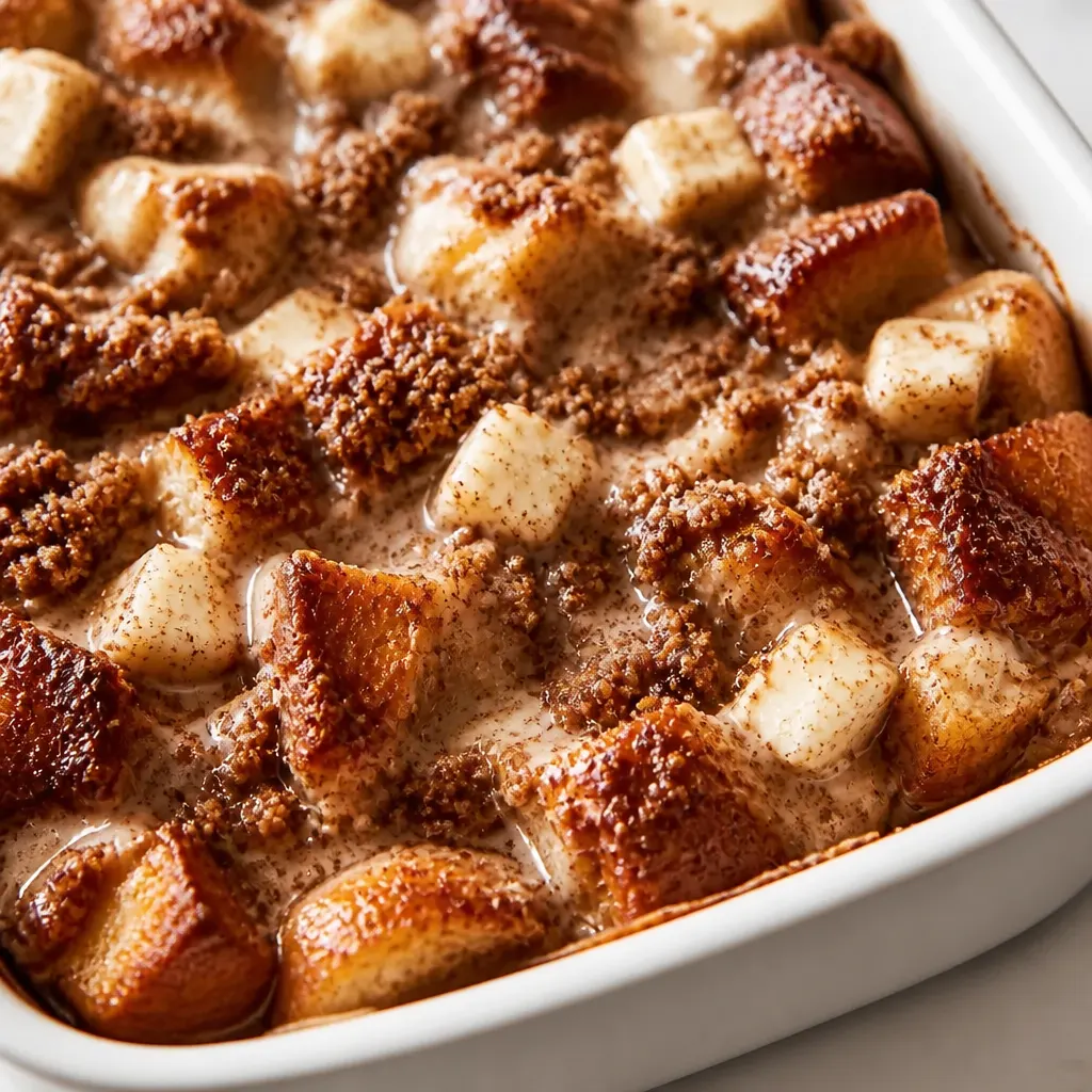 Coffee Cake French Toast Casserole close-up view