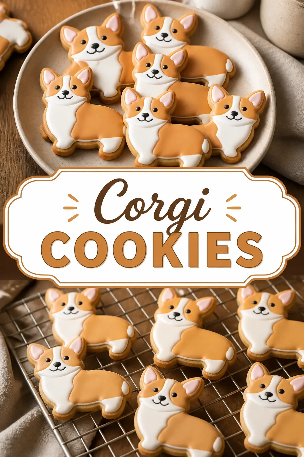 Corgi Cookies Pinterest pin