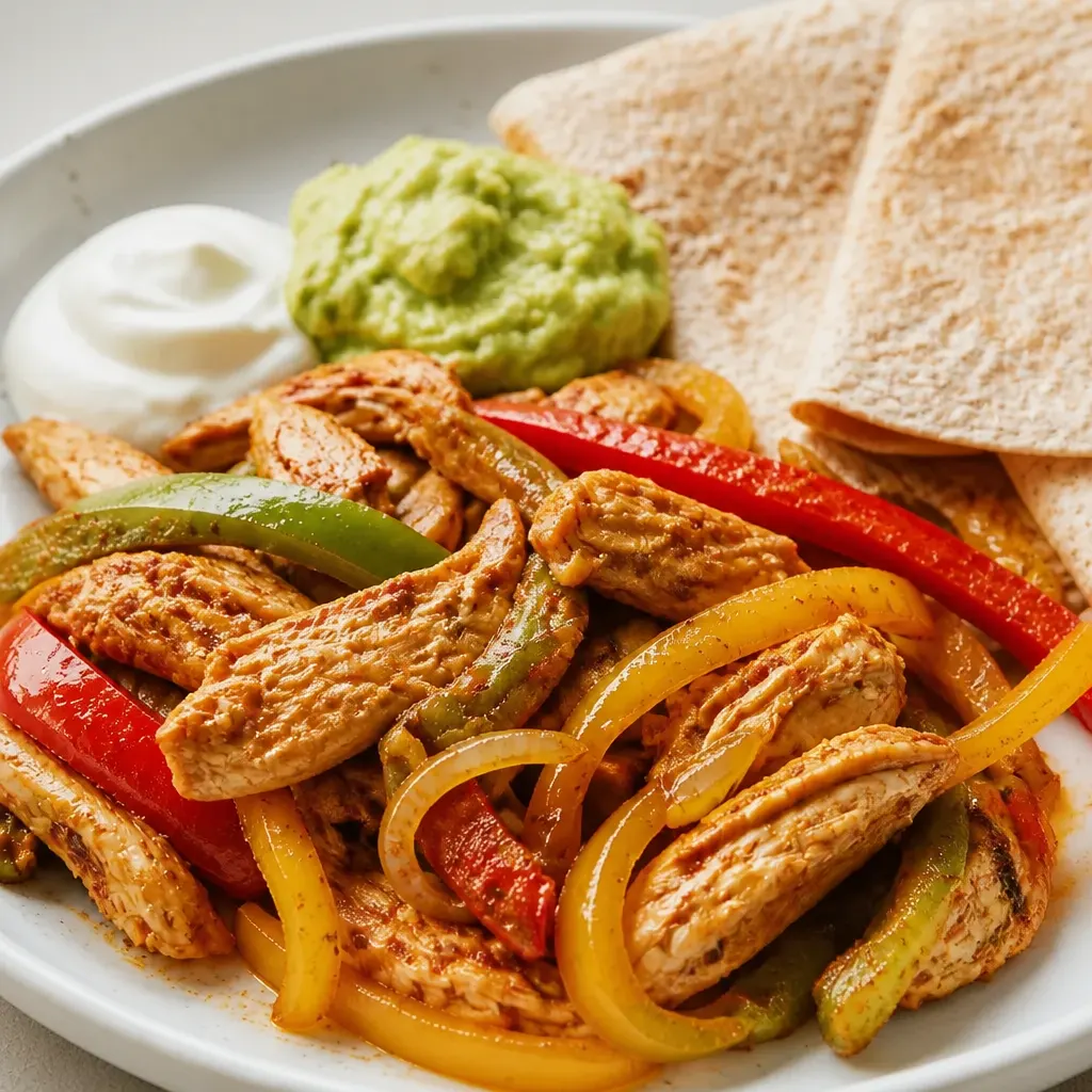 Crockpot Chicken Fajitas close-up view