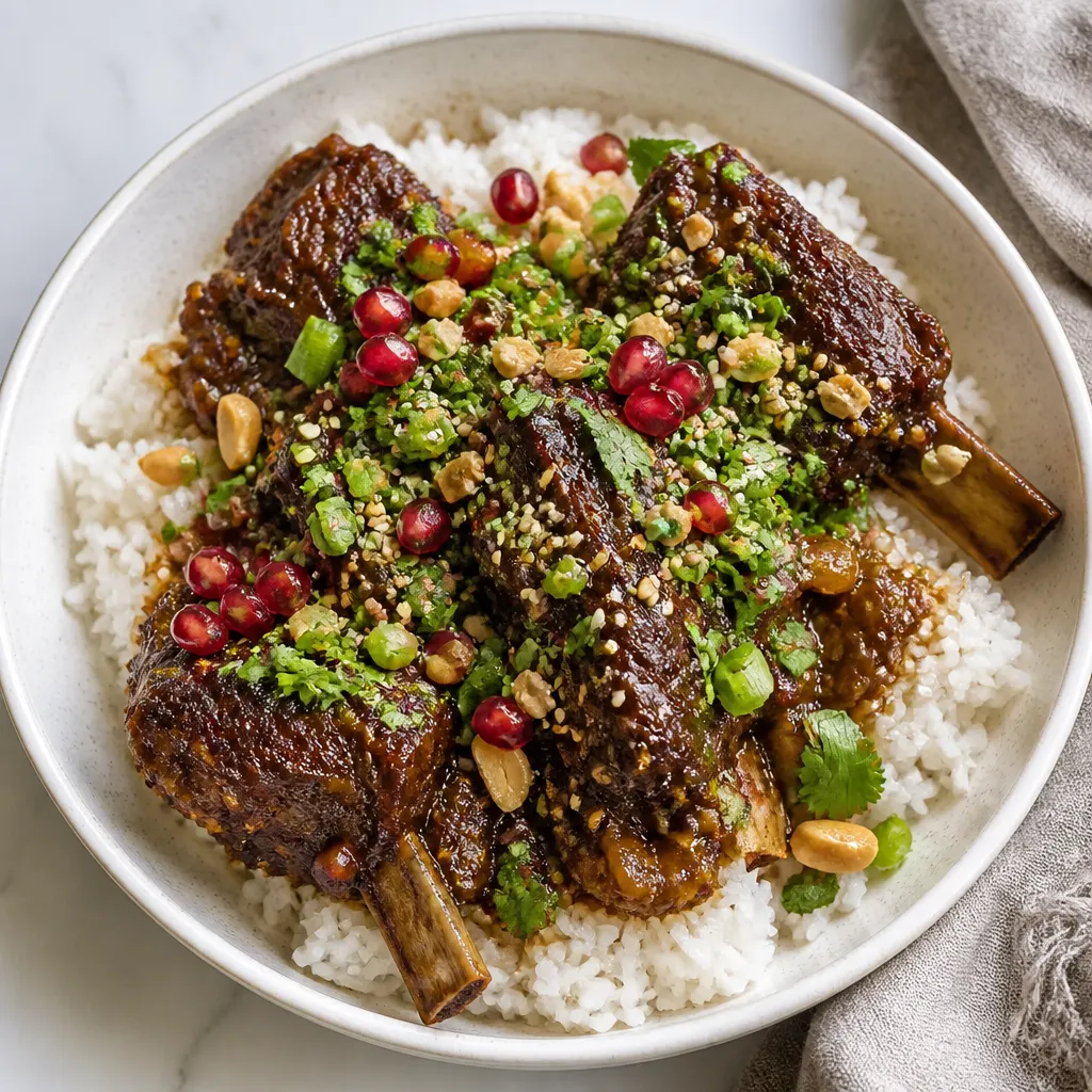 Crockpot Thai Short Ribs with Coconut Rice