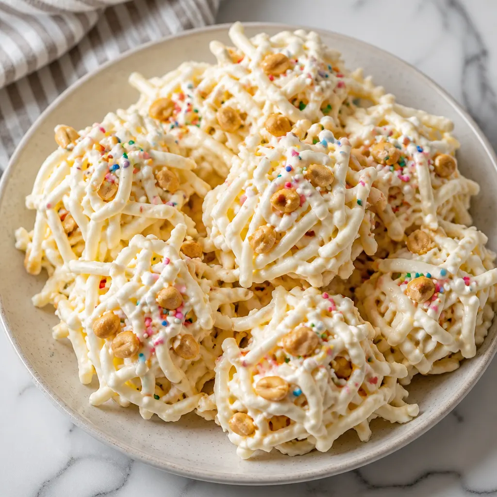 Crockpot White Chocolate Haystacks