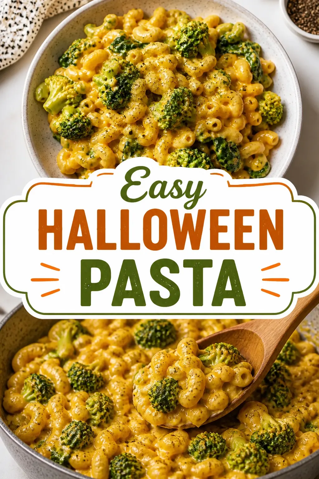 Easy Halloween Pasta Pinterest pin