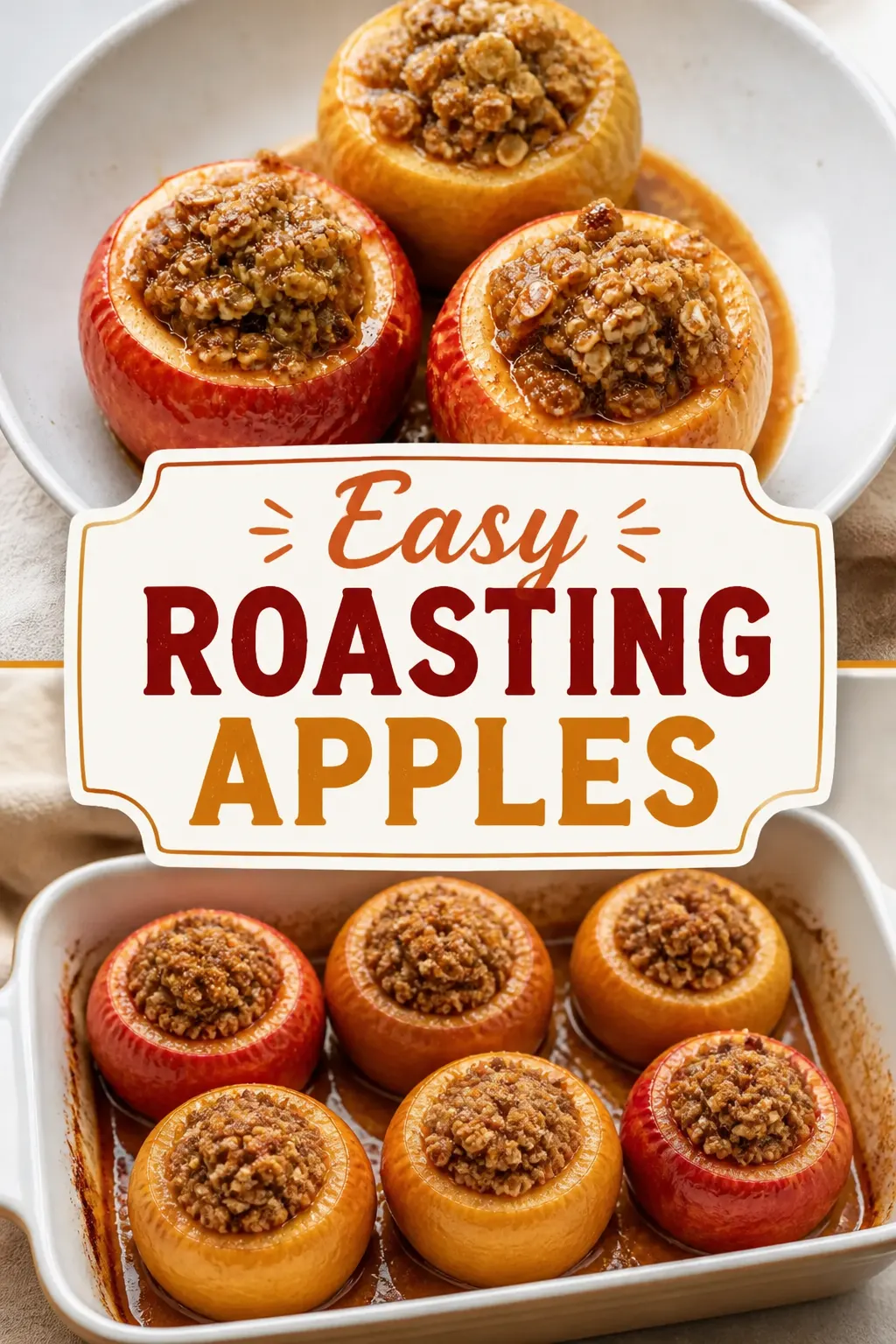 Easy Roasting Apples Pinterest pin