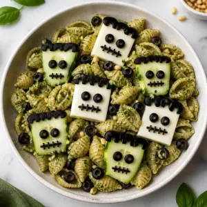 Frankenstein Pasta for Halloween