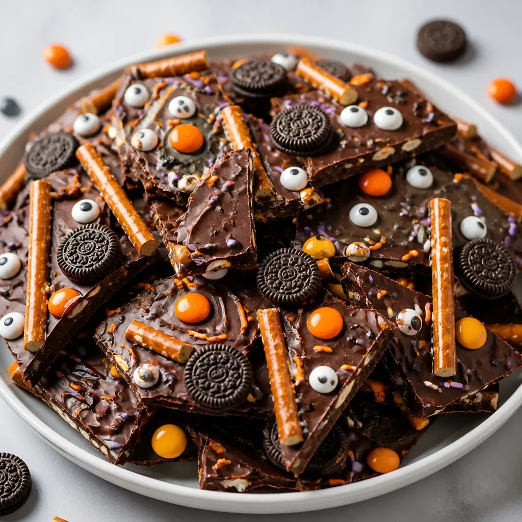 Halloween Bark close-up view