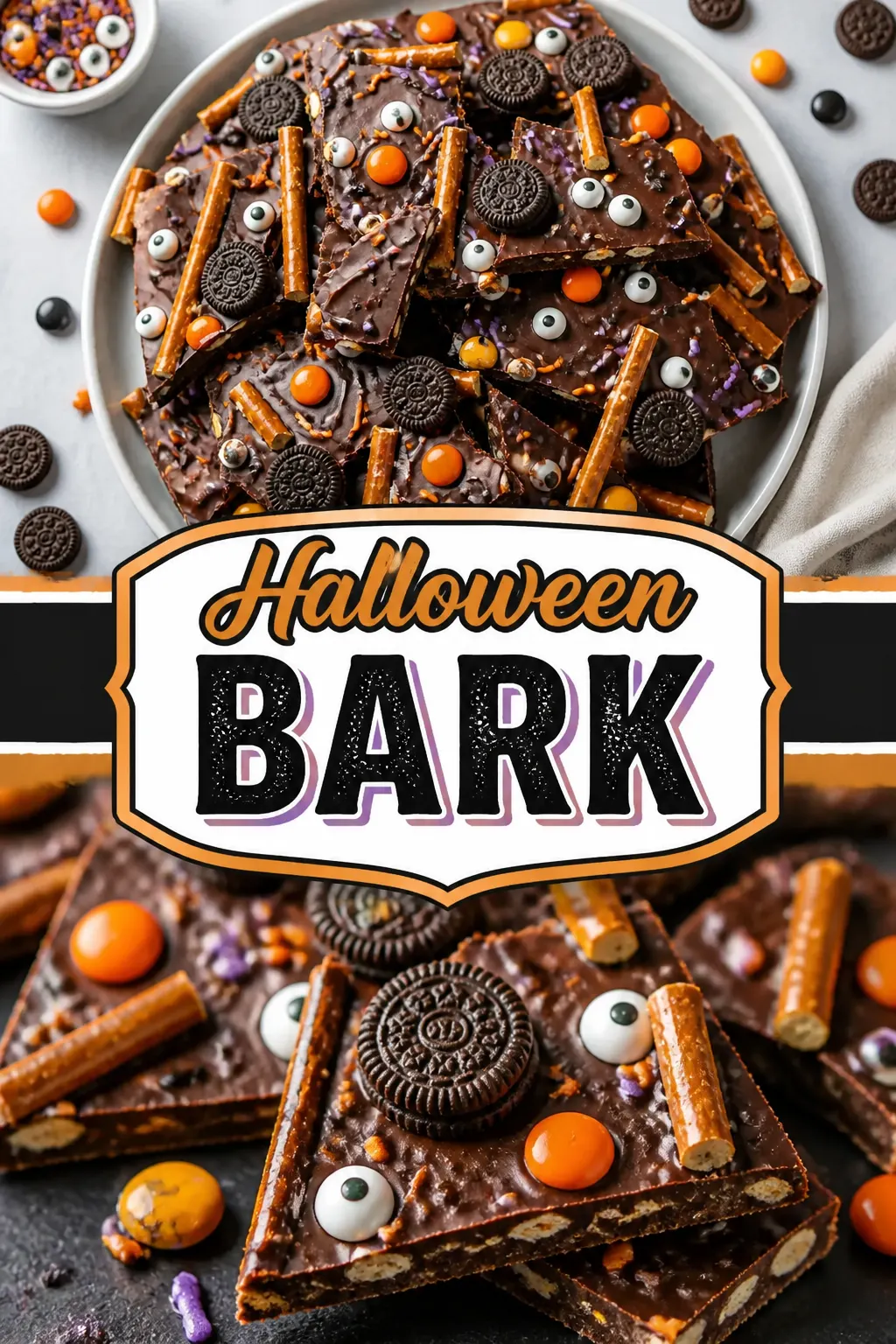 Halloween Bark Pinterest pin