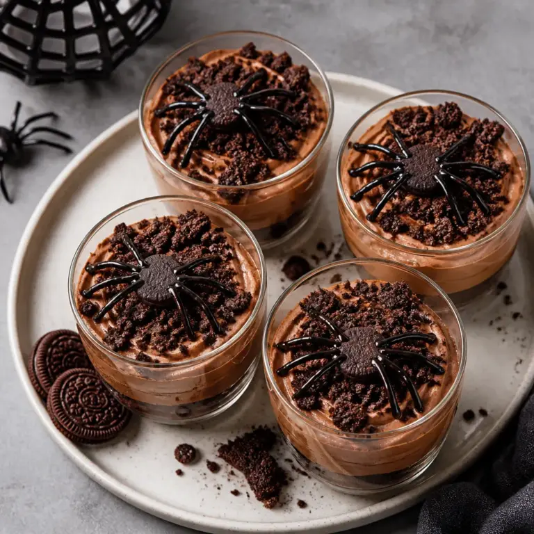 Halloween Chocolate Mousse Cups