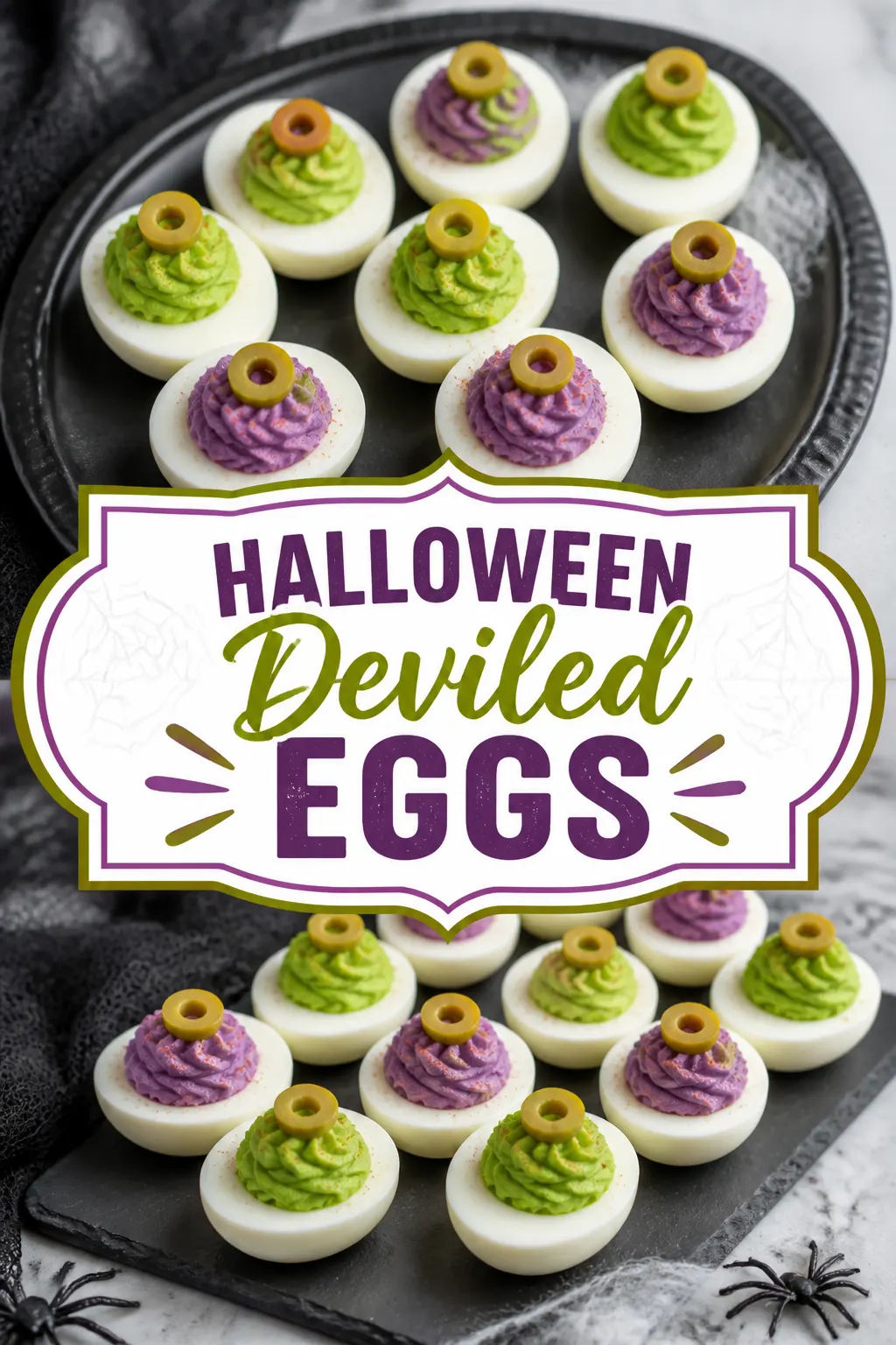 Halloween Deviled Eggs Pinterest pin