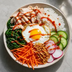 Leftover Turkey Bibimbap Buddha Bowl