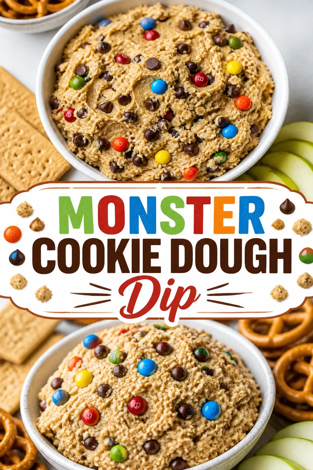 Monster Cookie Dough Dip Pinterest pin