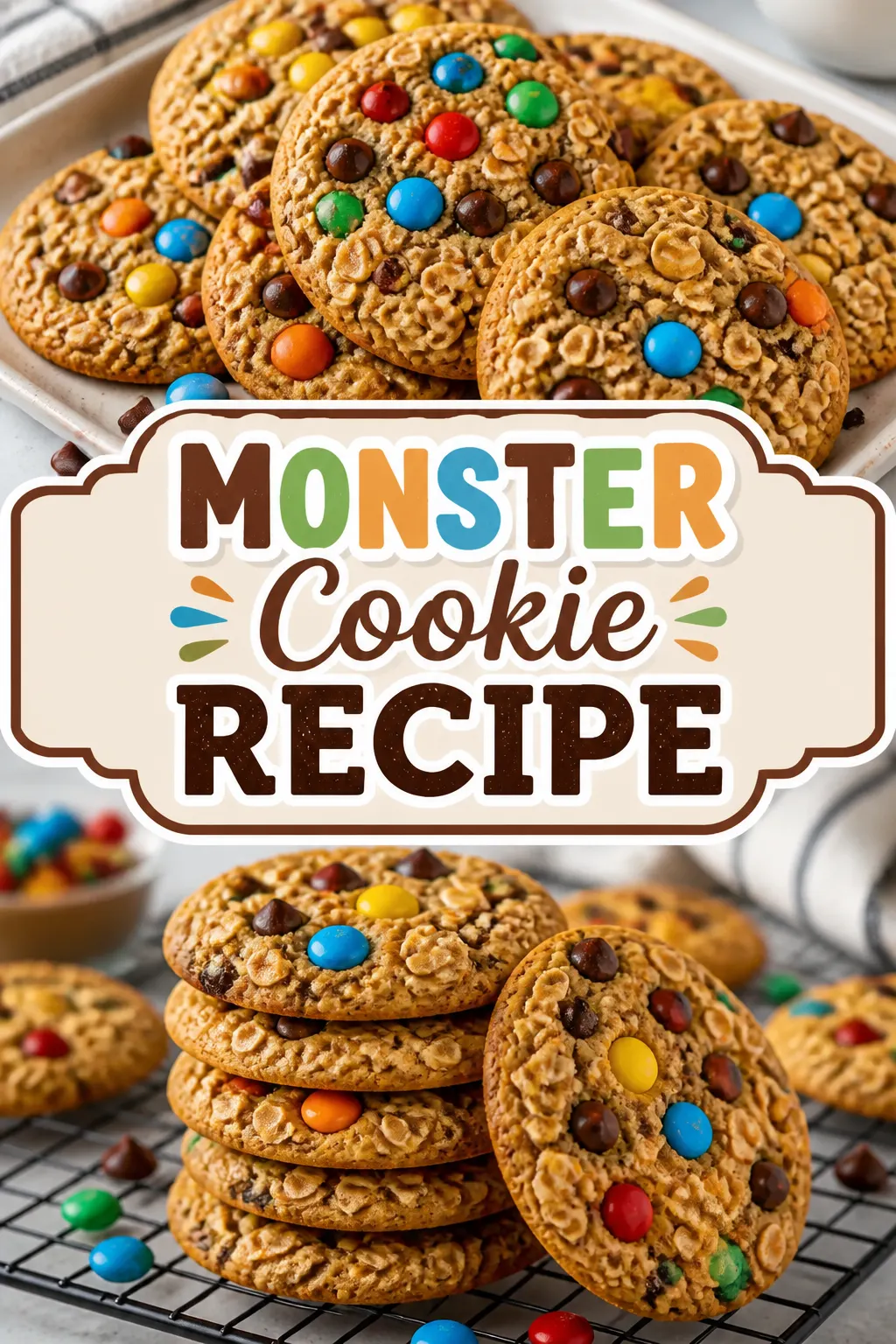 Monster Cookie Recipe Pinterest pin