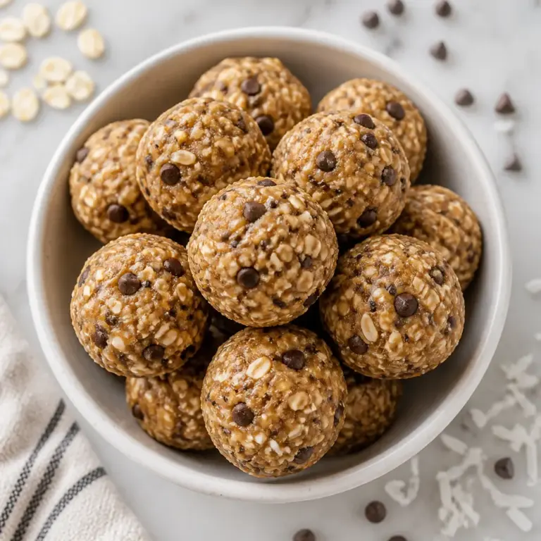 No Bake Chocolate Chip Energy Bites