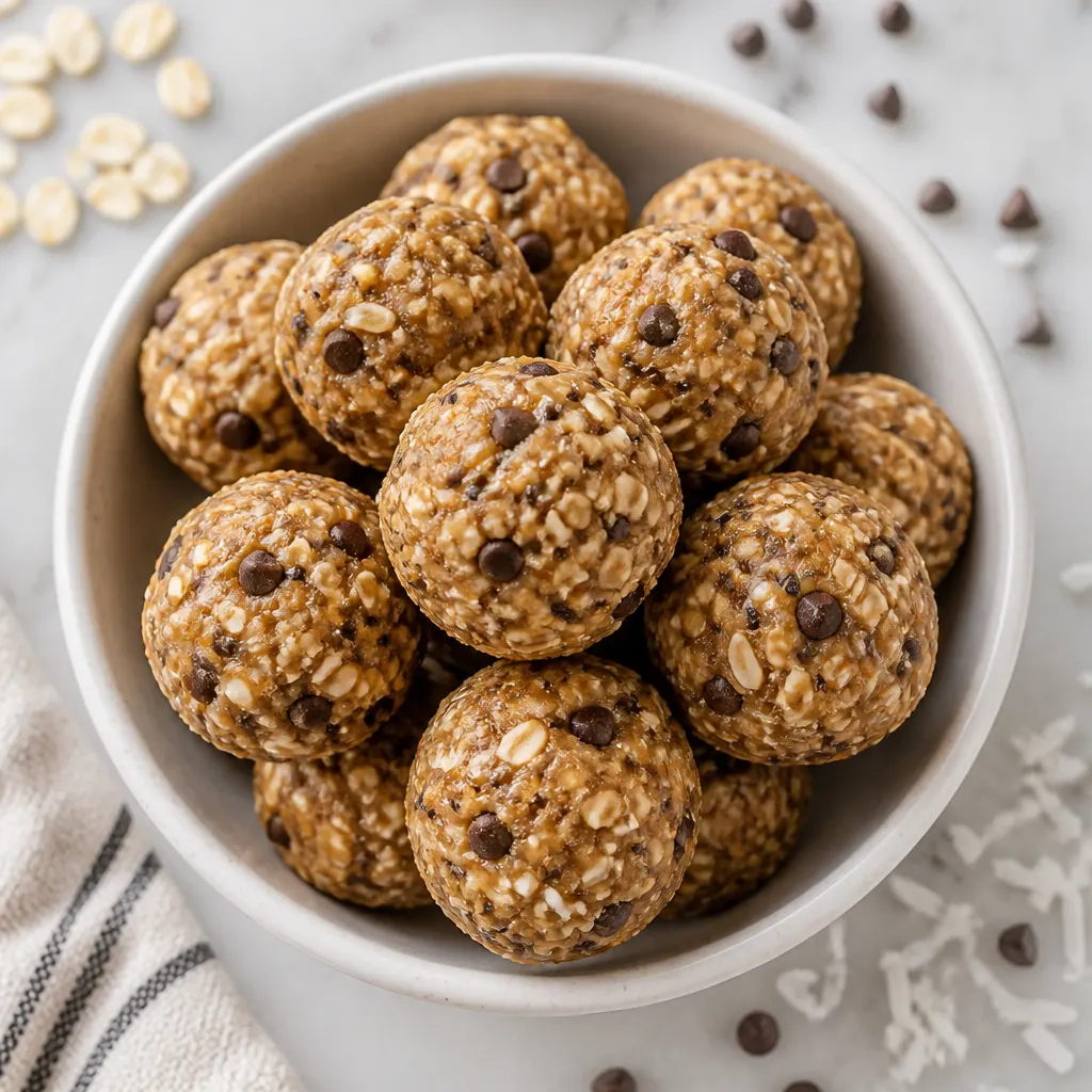 No Bake Chocolate Chip Energy Bites