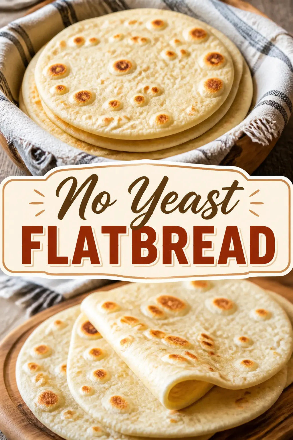 No Yeast Flatbread Pinterest pin