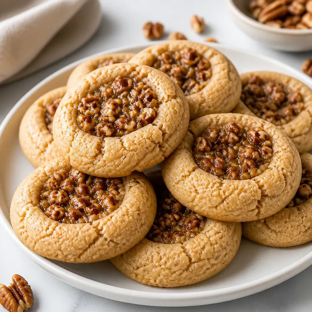 Pecan Pie Cookies close-up view