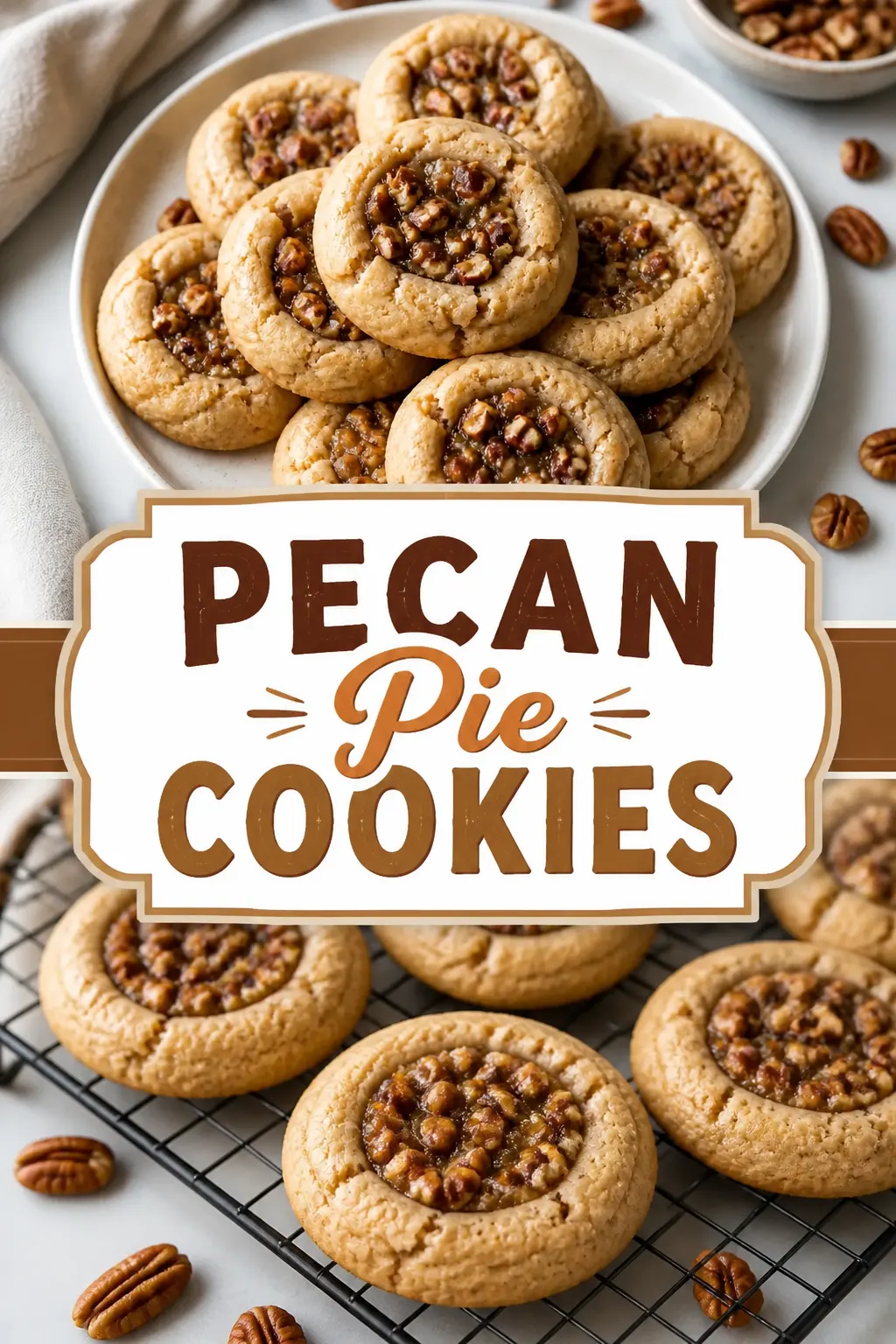 Pecan Pie Cookies Pinterest pin