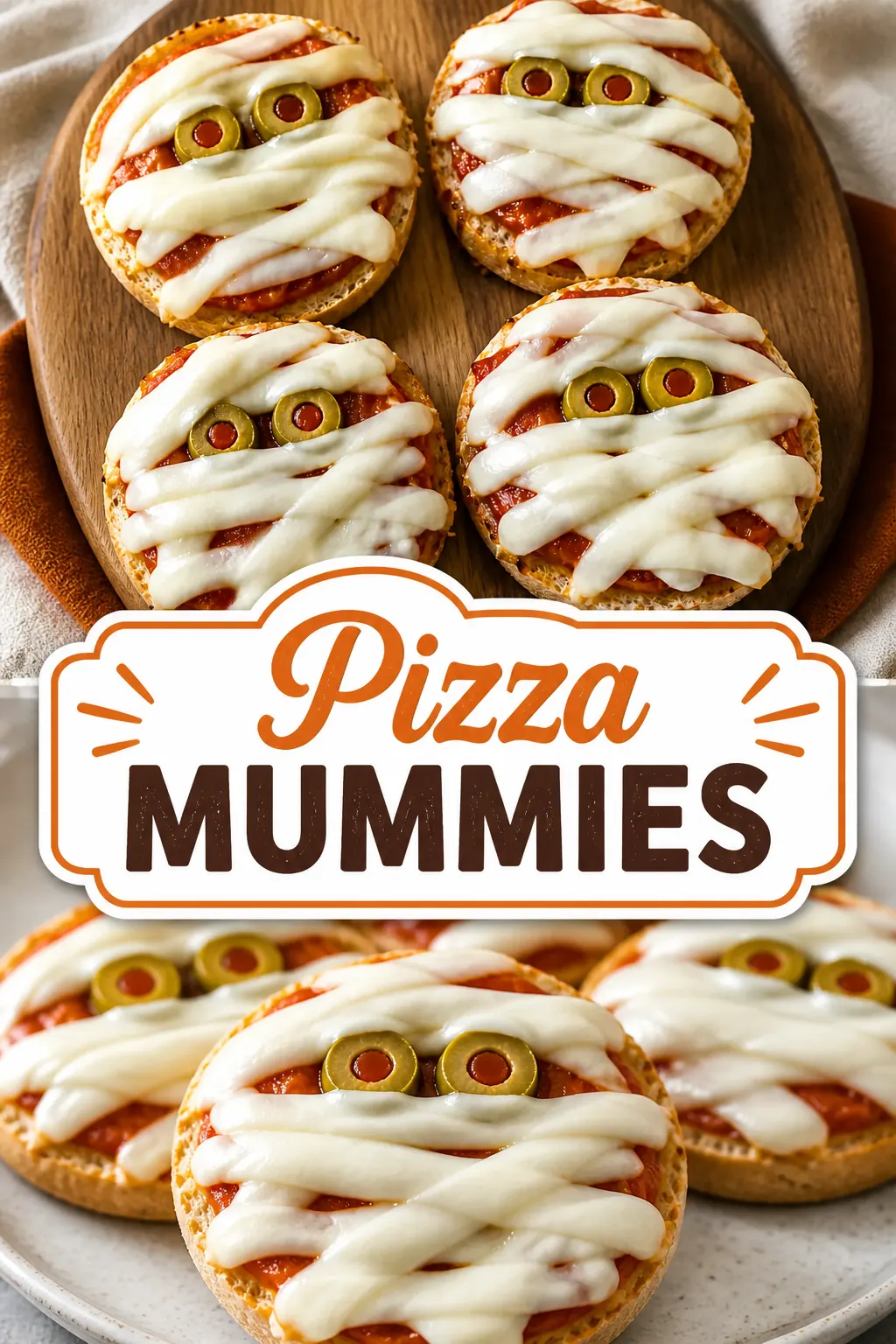 Pizza Mummies Pinterest pin