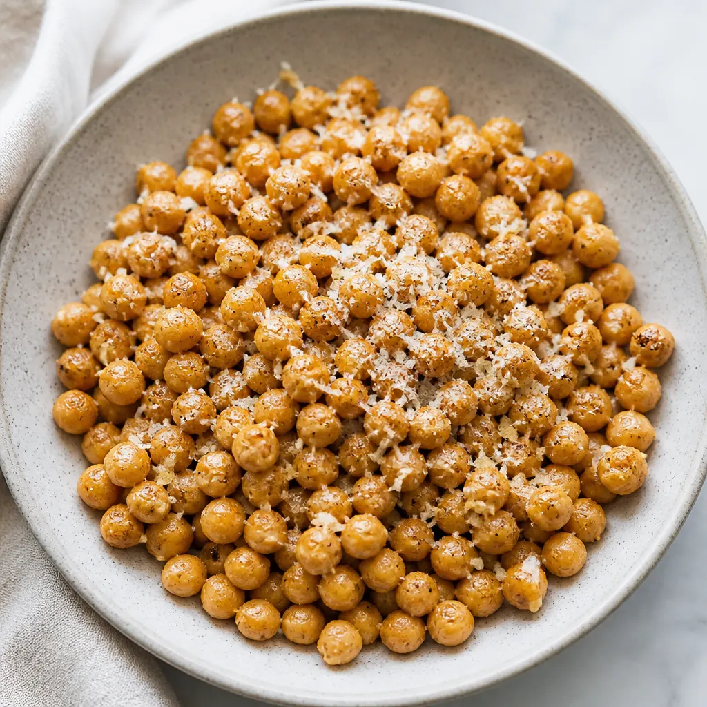 Roasted Chickpeas With Parmesan