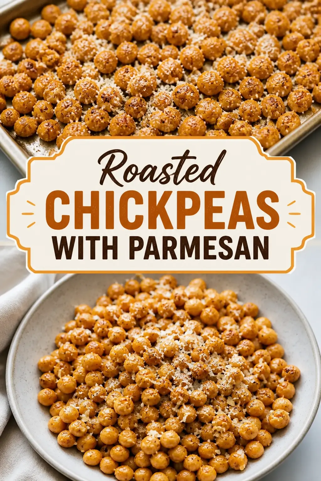 Roasted Chickpeas With Parmesan Pinterest pin
