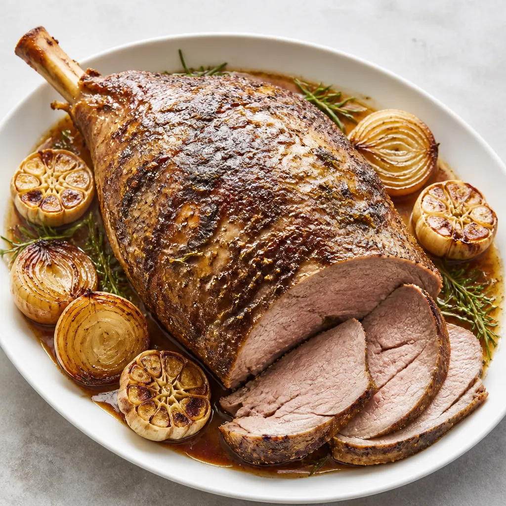 Slow-Roasted Leg of Lamb