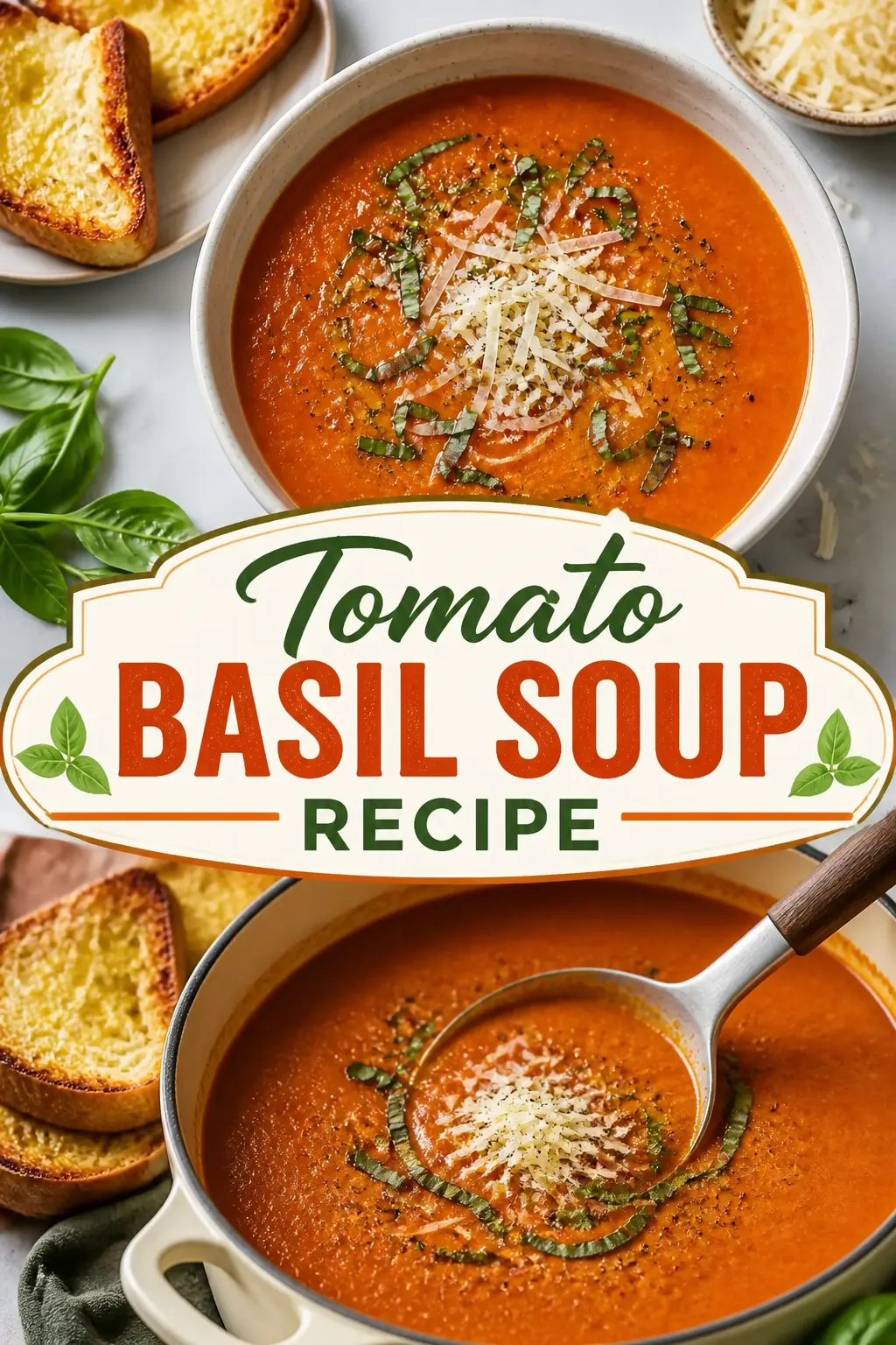 Tomato Basil Soup Recipe Pinterest pin