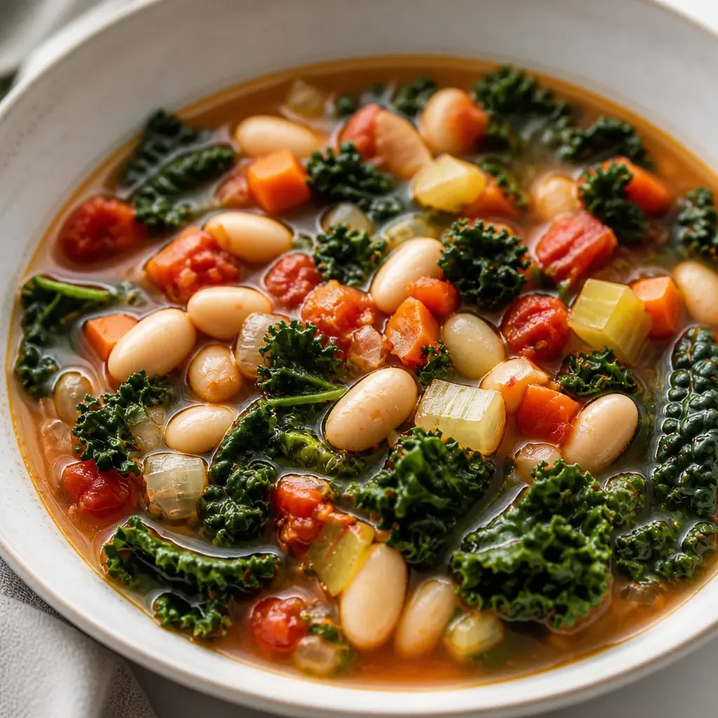 (Vegan) Chunky Italian Vegetable Stew close-up view