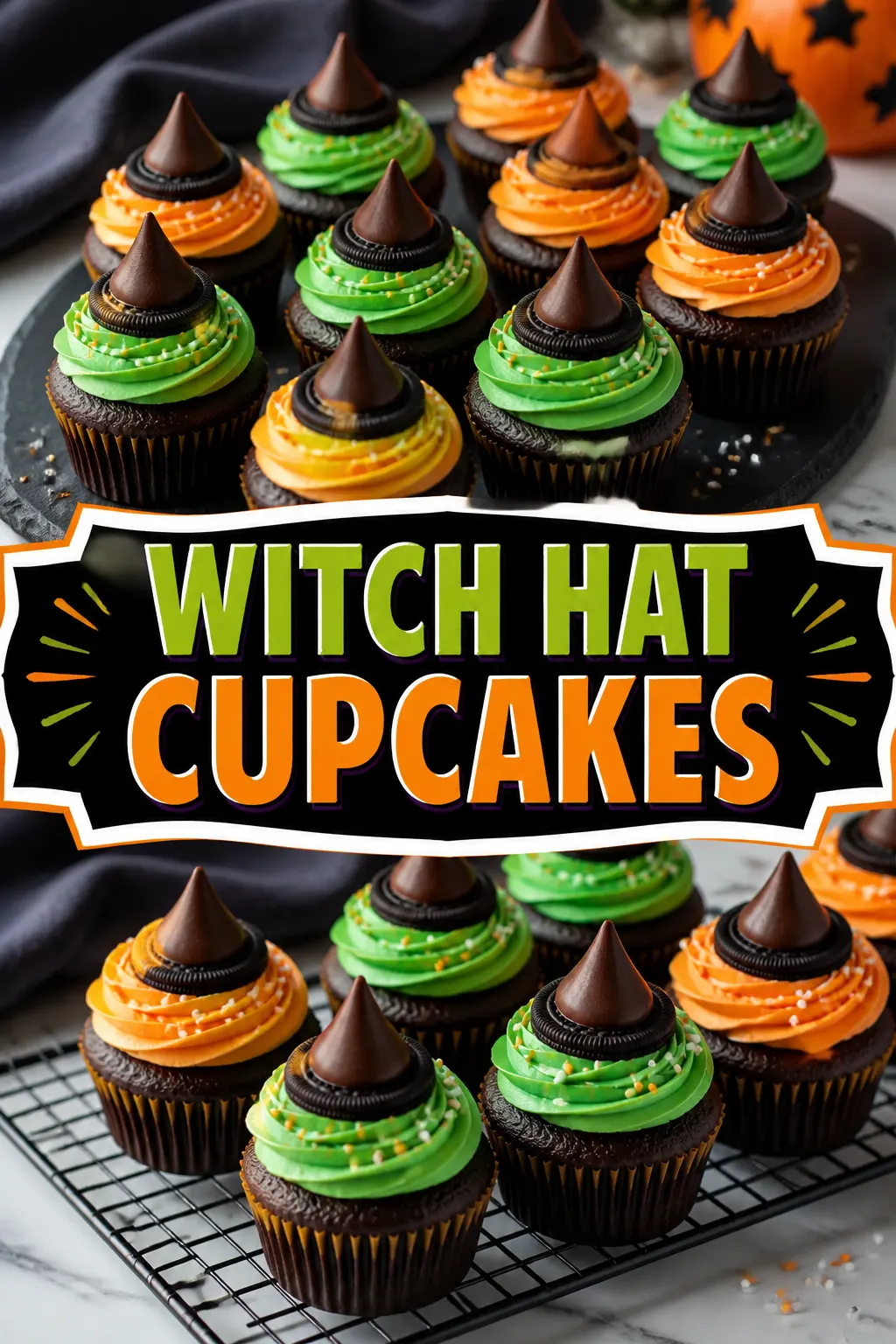 Witch Hat Cupcakes Pinterest pin