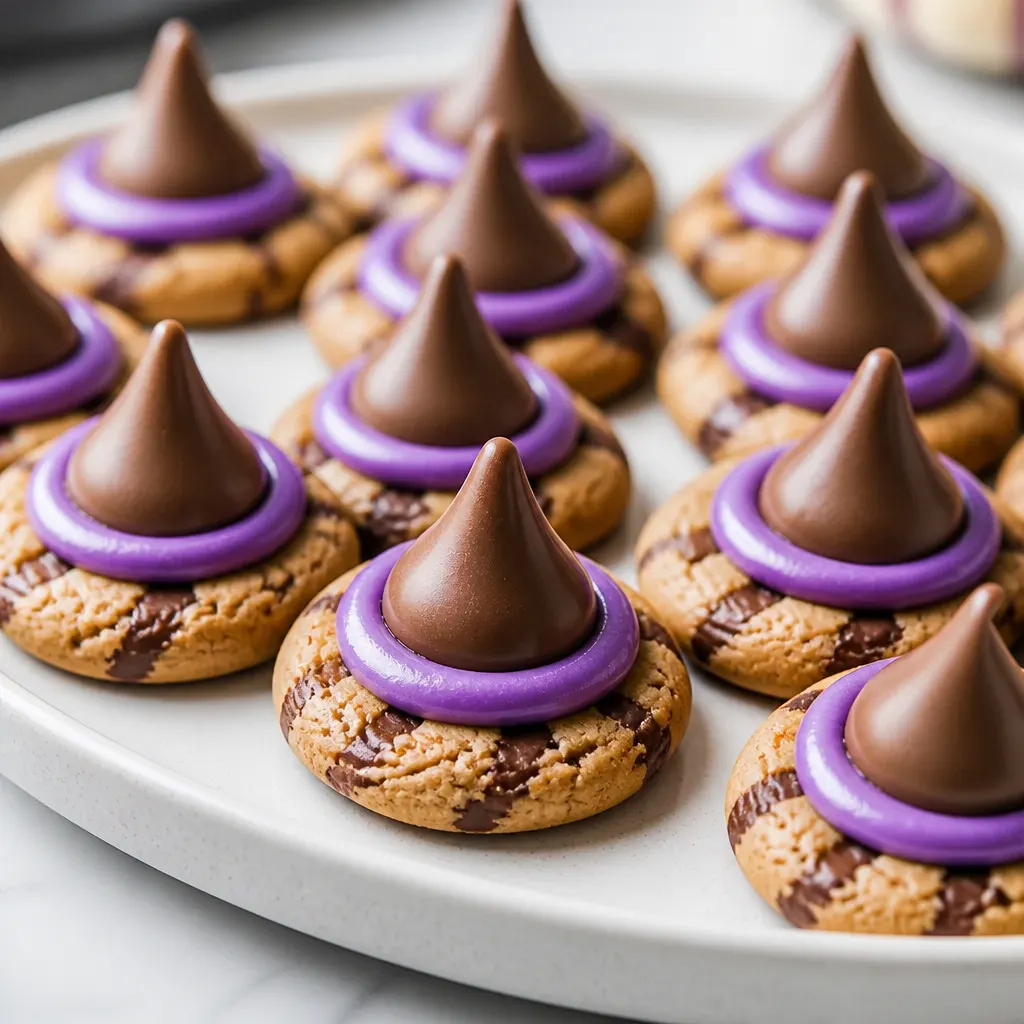 Witches Hat Cookies close-up view