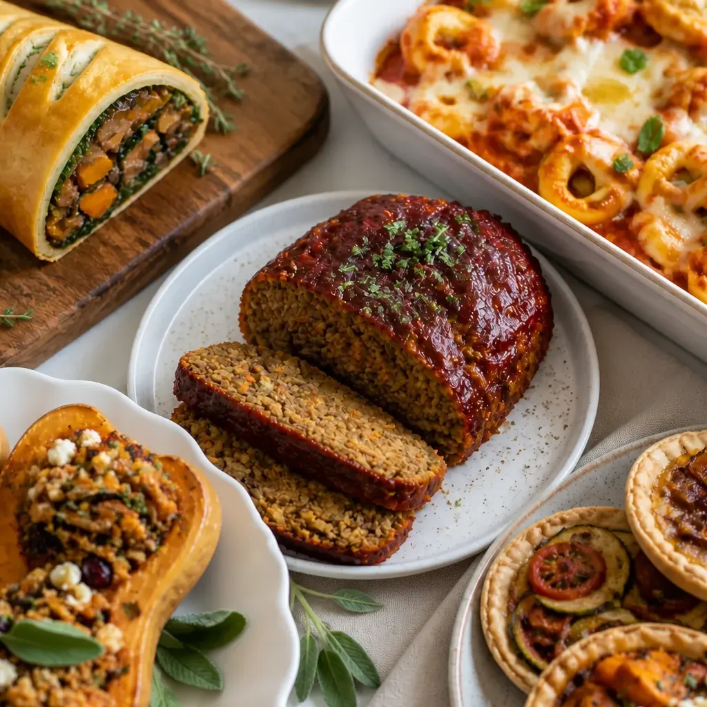 30 Vegetarian Main Dishes for Thanksgiving close-up view