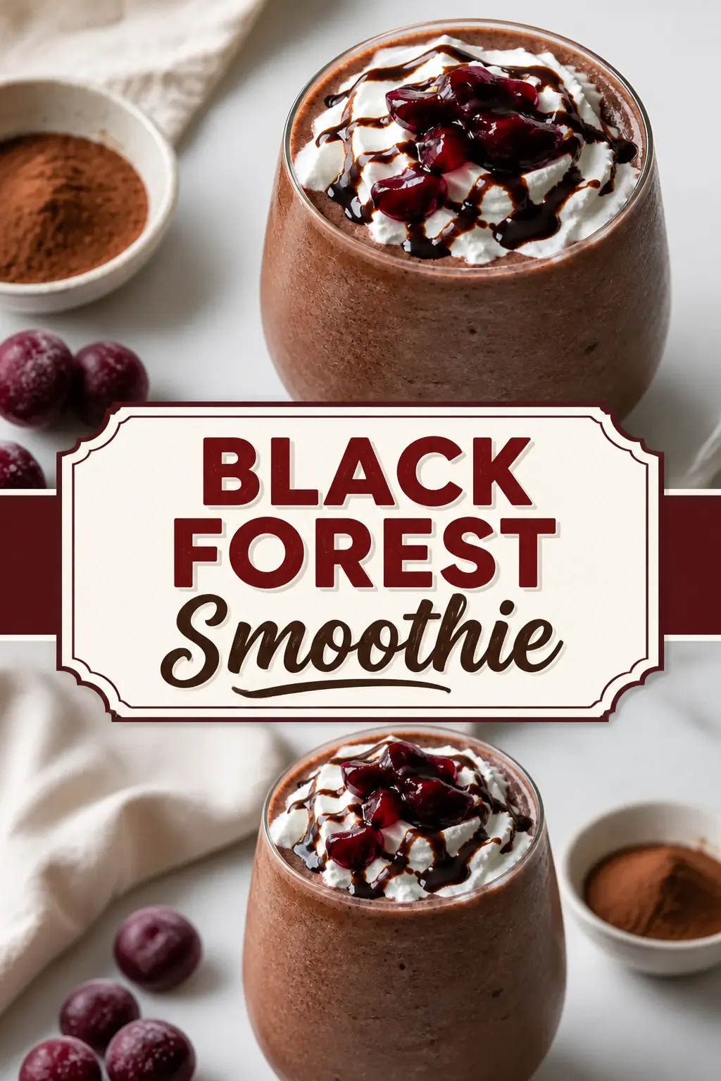 Black Forest Smoothie Pinterest pin