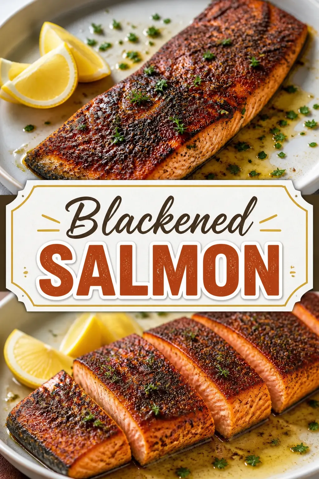 Blackened Salmon Pinterest pin