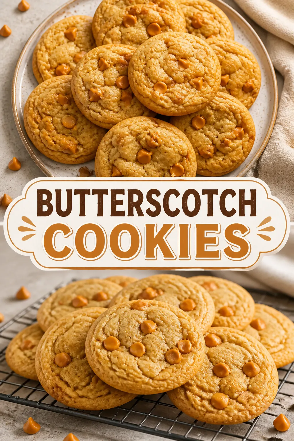 Butterscotch Cookies Pinterest pin