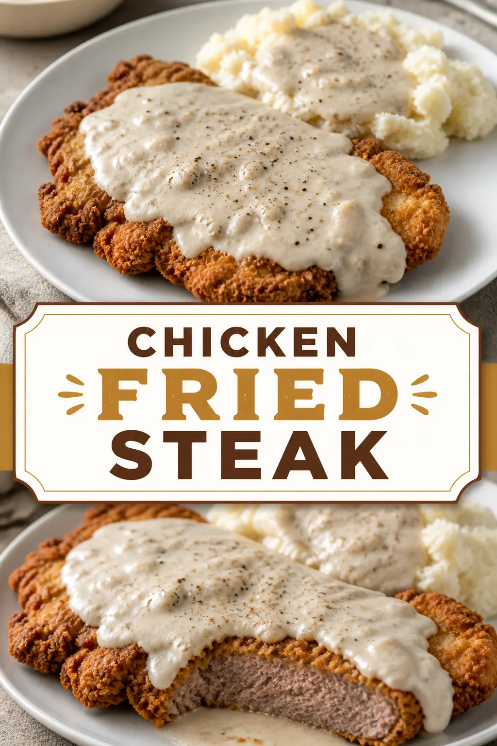 Chicken Fried Steak Pinterest pin