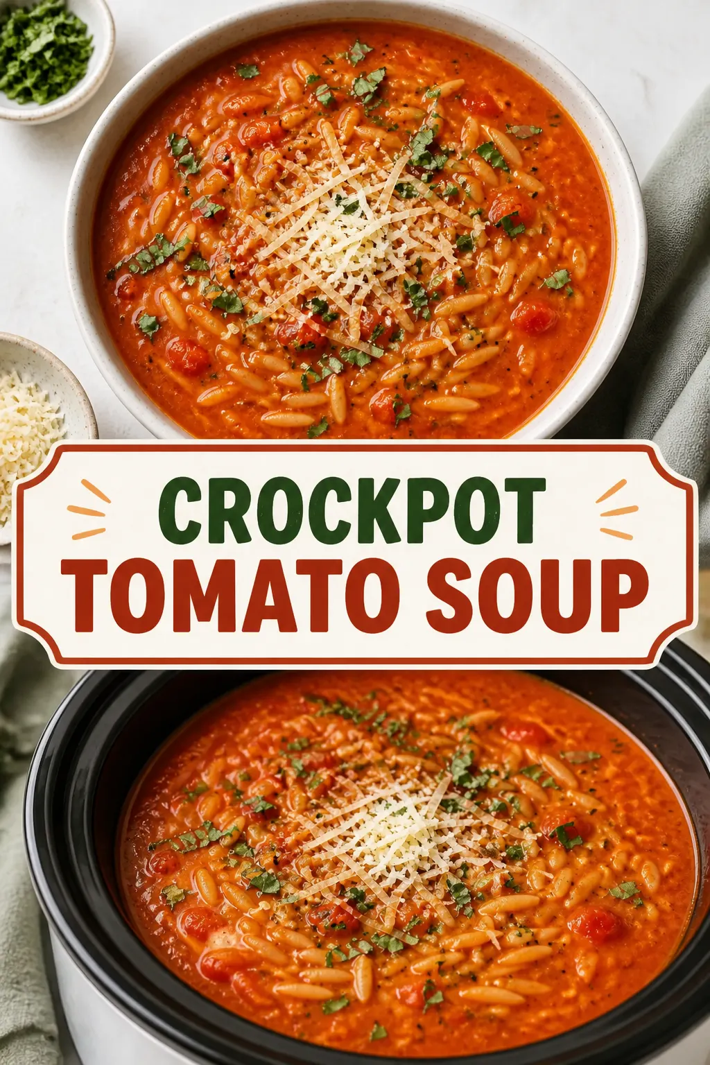 Crockpot Tomato Soup Pinterest pin