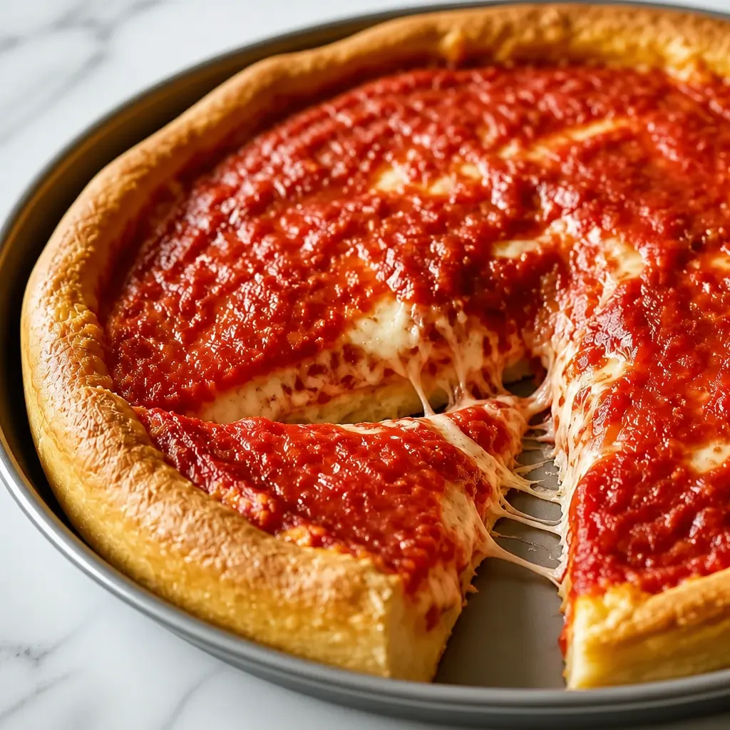 Deep Dish Pizza (9-inch Pan) close-up view