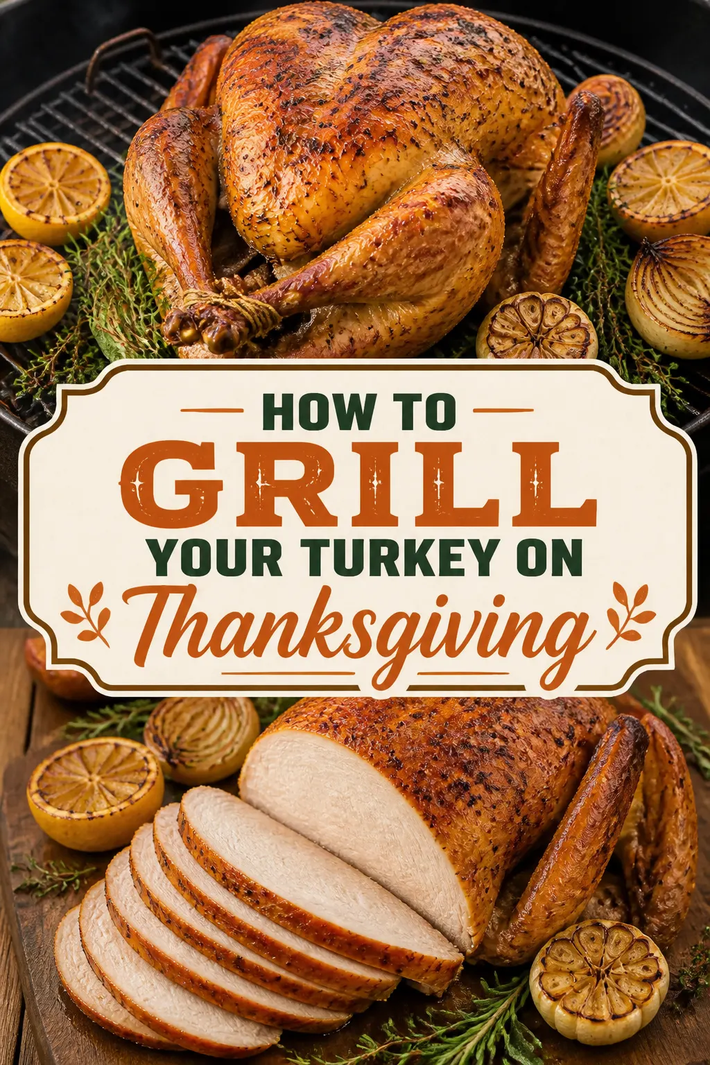 How to Grill Your Turkey on Thanksgiving Pinterest pin