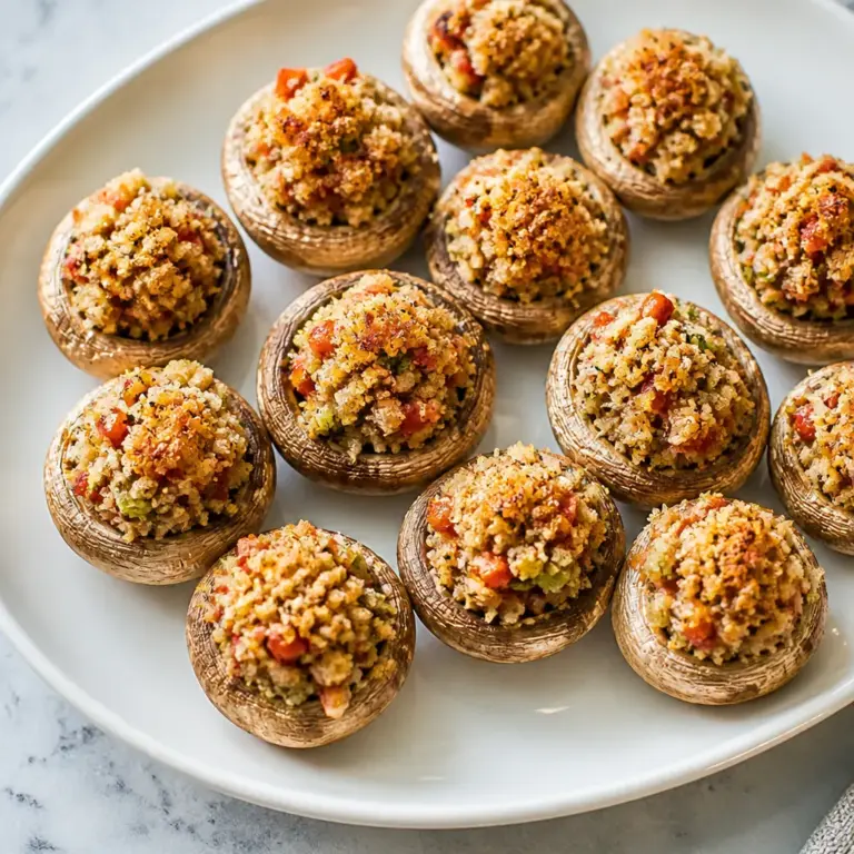 Mrs. Waterman’s Stuffed Mushrooms