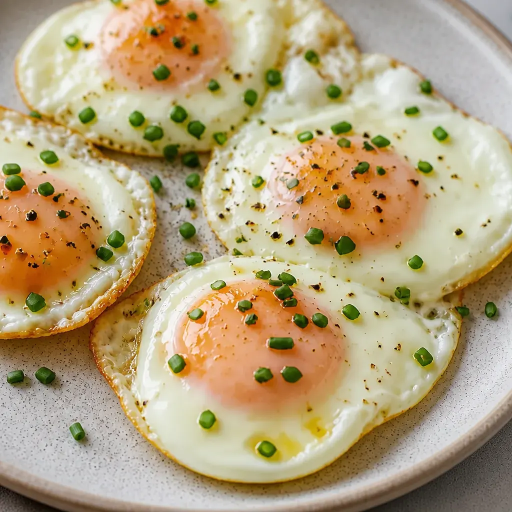 Over-Medium Eggs close-up view